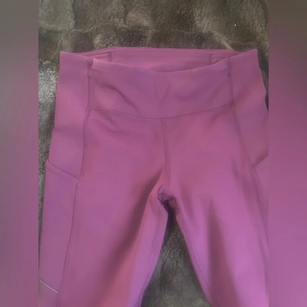 Lululemon Burgundy Yoga Pants - Picture 3 of 9